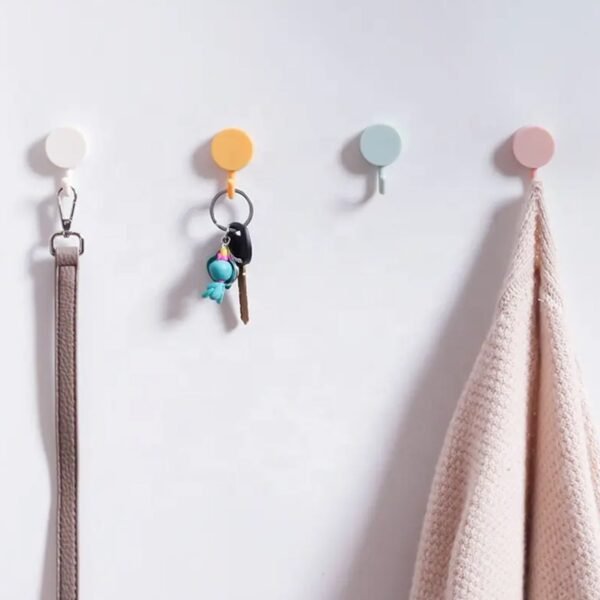 Heavy Adhesive Wall Hooks for Home Use (2 Pcs) - Image 3