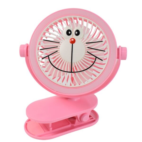 USB Portable Mini Desk Fan with Light ? Personal Table Fan for Office, School &