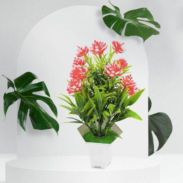 Wild Artificial Flower Plant for Home & Office Decor (1 Pc, Cute Pot) - Image 4
