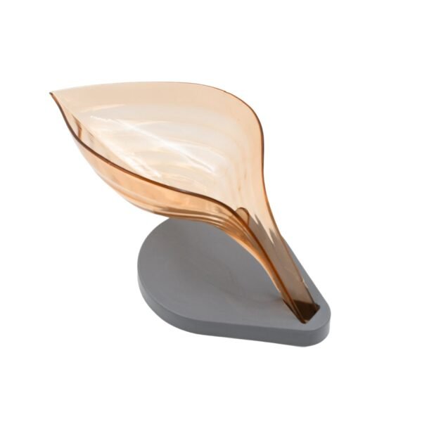 Plastic?Leaf Shape Soap Box, Soap Holder (1 Pc / With Color Box)