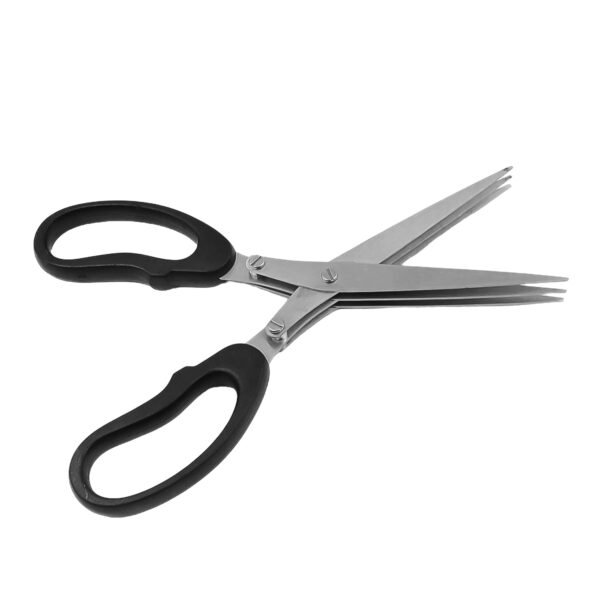 Multifunction Vegetable Stainless Steel Herbs Scissor With 3 Blades (1 Pc) - Image 5