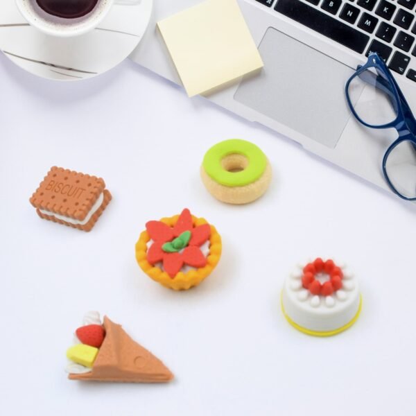 3D Fast Food Fancy & Stylish Colorful Erasers, Mini Eraser Creative Cute - Image 3