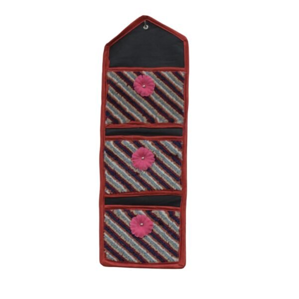 Foldable Hanging Organizer with 3 Pockets - Wall Hanging Letter Holder - Image 4