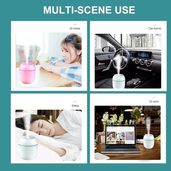 Portable Mini USB Humidifier with Light, Cool Mist & Essential Oil Diffuser - Image 4