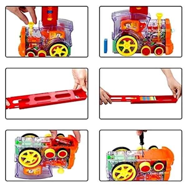 Transparent Funny Train Engine Block Set ? 60-Piece Music & Lights (Batteries - Image 4