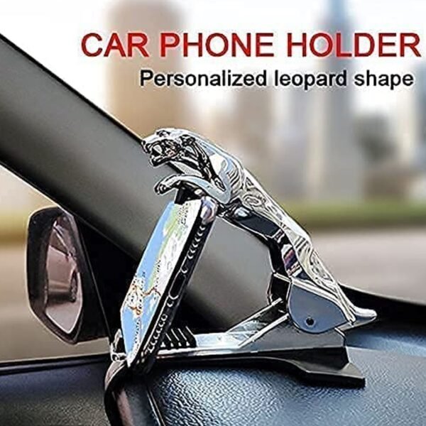 Jaguar Leopard Shape Plastic Phone Clip, Mobile Phone Holder For Car Use - Image 5