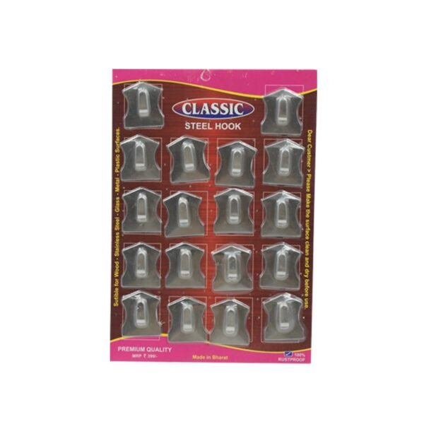 18-Piece Stainless Steel Wall Hooks: Organize Your Home Effortlessly - Image 5