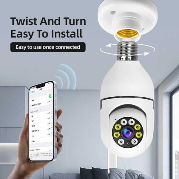 V380 Pro Fisheye 360 Degree Panoramic Wireless WiFi IP CCTV Security Camera - Image 5