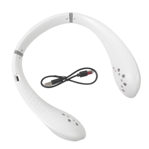 Portable USB Rechargeable Neck Fan ? Wearable, 3 Speeds, Headphone Design - Image 5