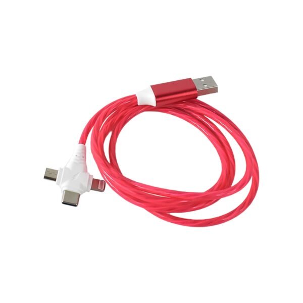 3 in 1 Charging Cable Light Up Fast Charger Lighting Cable - Image 5