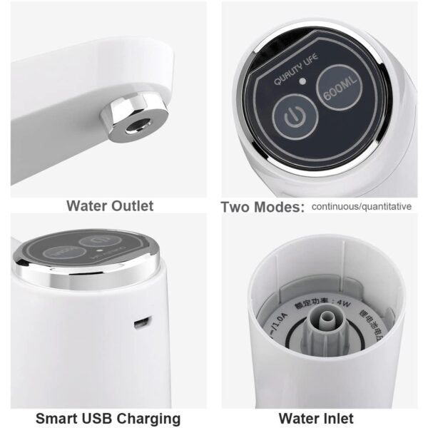 Water Dispenser, Portable Water Bottle Pump USB Charging Electric Automatic - Image 4