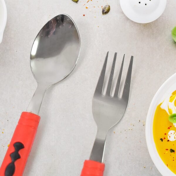 Classic Cutlery Set for Dining Table Stainless Steel 24-Piece Set With Stand (1 - Image 3