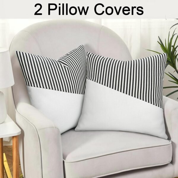 Decorative Pillow Covers Cushion Cases Soft Cotton (26  x  26 Inch / 1 Pair / 2 - Image 3