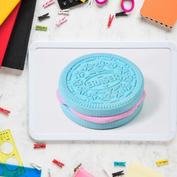 Biscuit Shape Eraser Unique Designs & Patterns (1 Pc) - Image 4