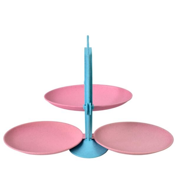 Foldable Fruit Plate Candy Dish | Multi Use Mirror Shape Dried Fruit Tray (1 - Image 5