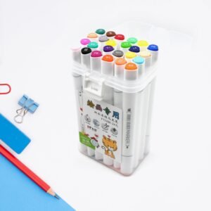 Fancy Art Markers, 24 Colors Double-ended Art Markers Alcohol Based Advanced