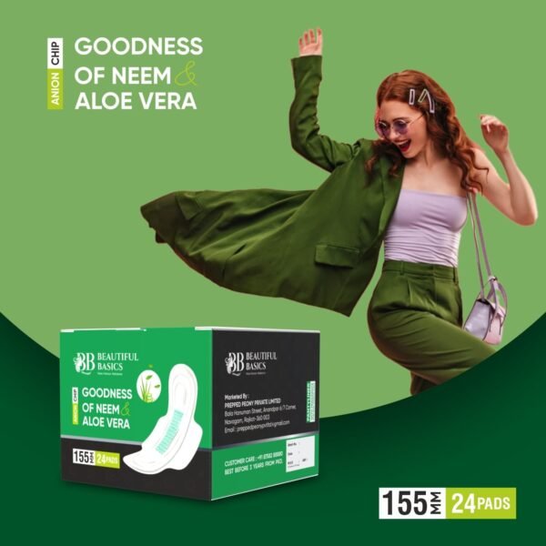 Sanitary Pantyliner with Neem & Aloe Vera, Ultra Thin, PH Balanced, - Image 4