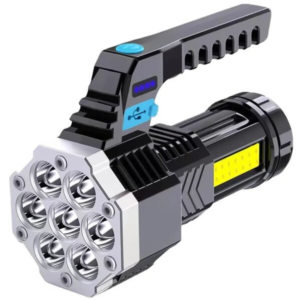 Portable Flashlight / Torch  COB 7LED Hand Light USB Rechargeable Light with - Image 5