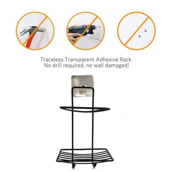2 Layer SS Soap Rack used in all kinds of places household and bathroom - Image 3