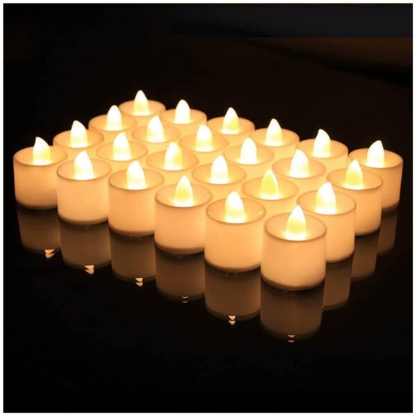 Festival Decorative LED Tealight Candles ? Battery Operated for Party, Wedding,