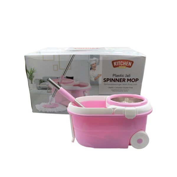 Spin Mop with Bucket for Floor Cleaning - Magic Mop Set with Steel Spin, Mop - Image 4