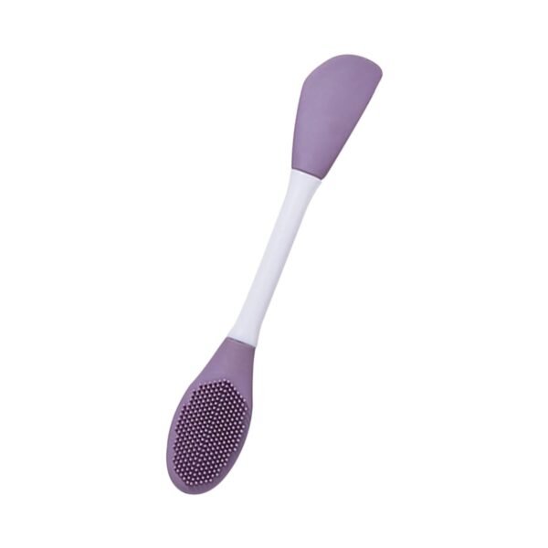 Double-Headed Silicone Mask Brush ? Facial Cleansing & Mask Application Tool (1 - Image 4