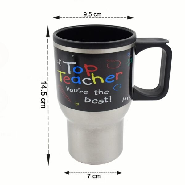 Stainless Steel Insulated Travel Mug - Double-Walled Vacuum Cup with Lid & - Image 5