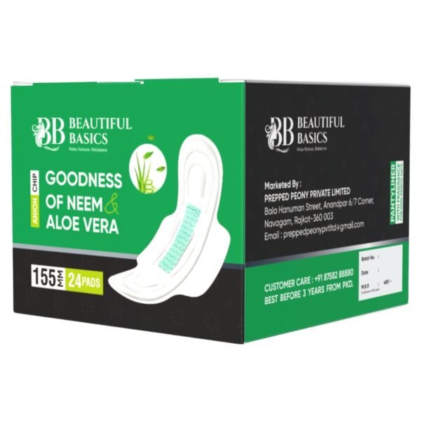 Sanitary Pantyliner with Neem & Aloe Vera, Ultra Thin, PH Balanced, - Image 5