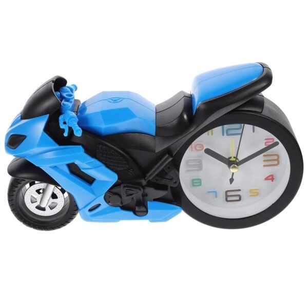 Retro Motorcycle Alarm Clock ? Novelty Bike Engine Style Desk Clock - Image 4