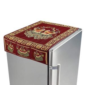 Cotton Fridge Top Cover Set - Standard, Appliance Covers Fridge Dustproof Cover