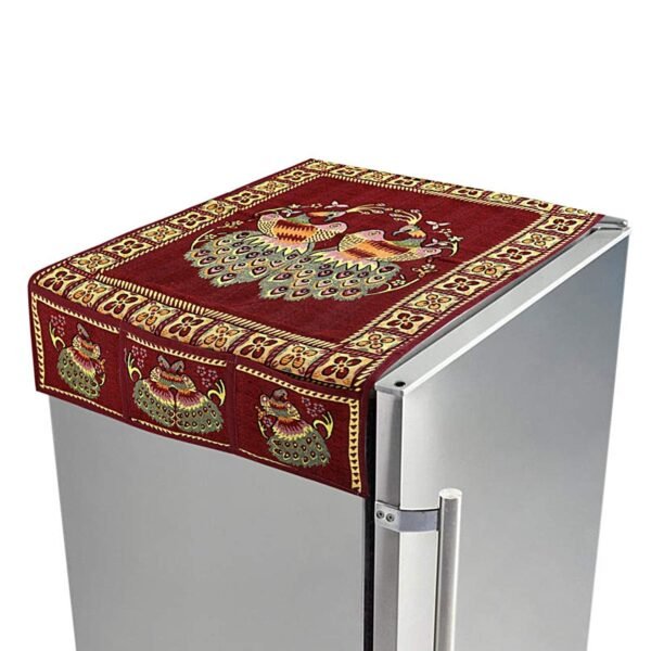 Cotton Fridge Top Cover Set - Standard, Appliance Covers Fridge Dustproof Cover