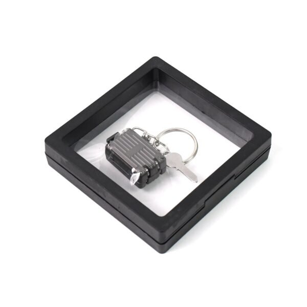 Suitcase Shape Nail Clipper Keychain With Key & 3D Floating Frame Display Case - Image 5
