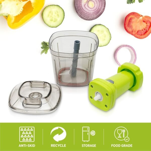 2in1 Press Vegetable Choppers for Kitchen (1100 ML) - Image 4