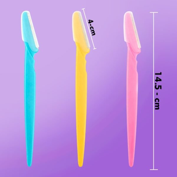 Eyebrow Painless Facial Hair Remover Razor for Face, Women and Men (3 Pack) - Image 5