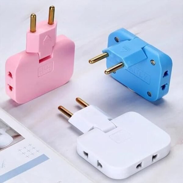 Wireless 3 in 1 Foldable Wall Plug Adapter / Socket / Converter (1 Pc) - Image 5