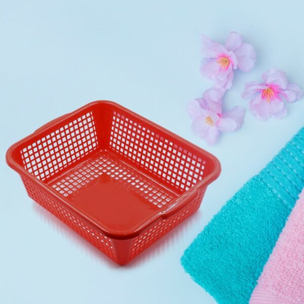 Plastic Kitchen Medium Size Vegetables and Fruits Washing Basket Dish Rack