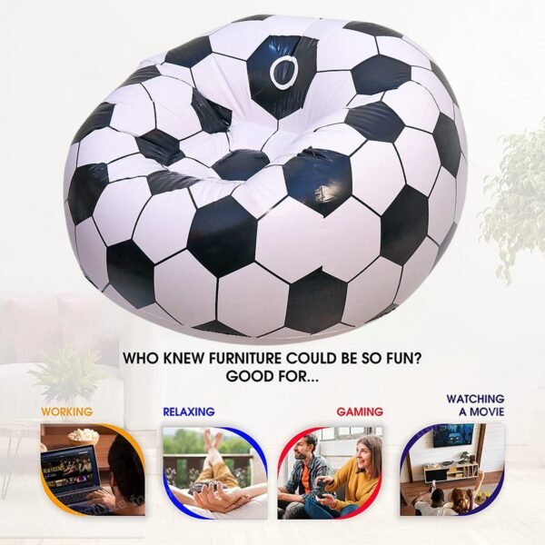 Foldable Sofa, Cartoon Style Inflatable Folding Chair, Ball Chair, Inflatable - Image 3