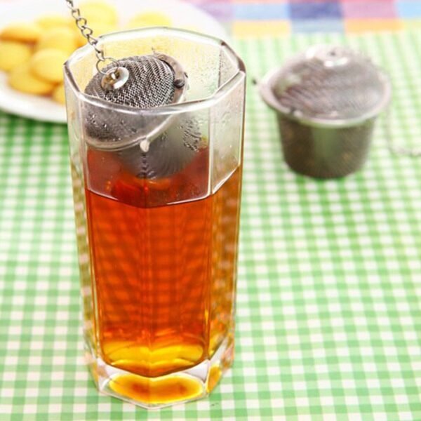 Stainless Steel Spice Tea Filter Herbs Locking Infuser Mesh Ball - Image 3