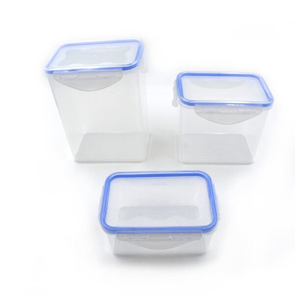 Kitchen Storage Container Set with Food Grade Plastic and Air Seal Lock Lid for - Image 4
