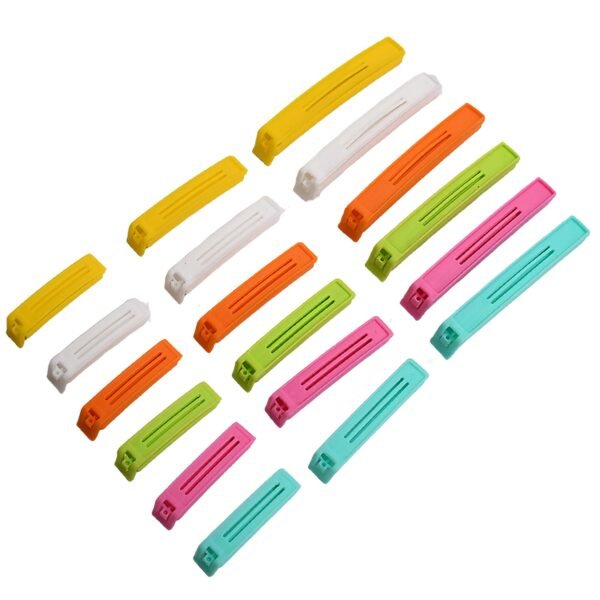 Food Bag Clip Sealer ? Airtight Plastic Clips for Snacks, Kitchen & Camping (18 - Image 4