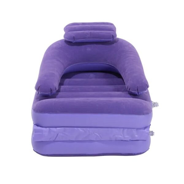 2 in 1 Air Mattress & Lounger, Portable Inflatable Mattress Air Sofa With Air - Image 5