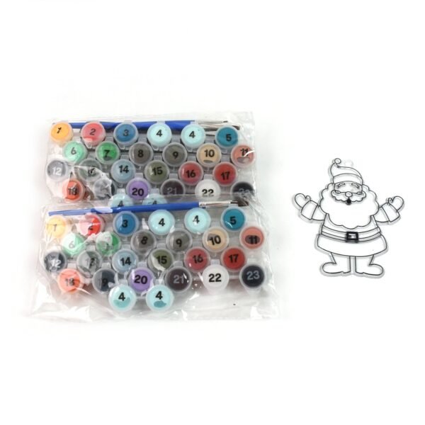 Paint by Number Kits 2 Set 24 Number Color, 6 paint brushes (2 Set) - Image 5