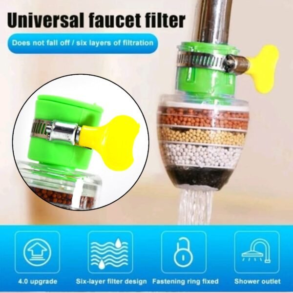 Water Faucet, Clean Purifier Filter Cartridge Water Tap, Upgrade Universal - Image 4