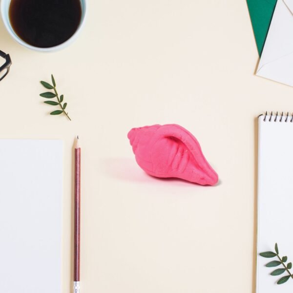 Shankh Shape Eraser Rubber (1 Pc / Mix Colour & Design) - Image 4
