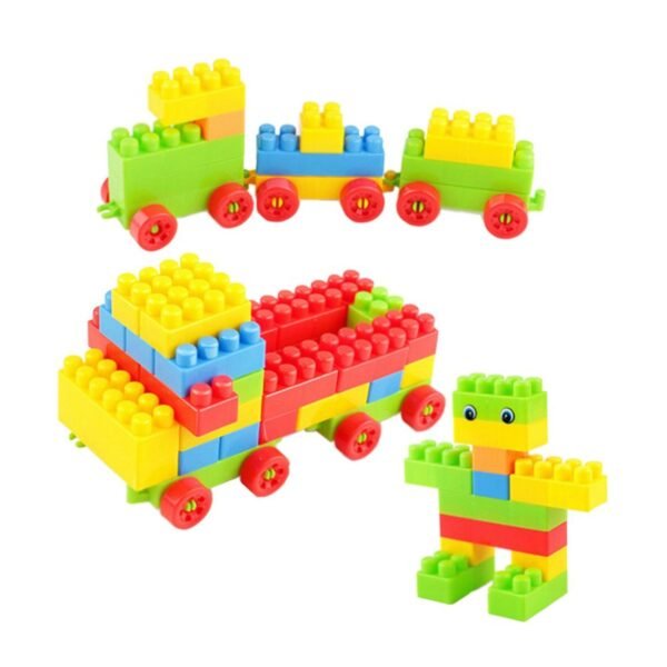 Multicolor Kids' Block Set for Fun & Learning (60 Pieces) - Image 4