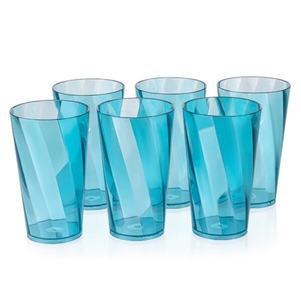 Premium 300ml Transparent Glass Set for Water, Juice & Cocktails (Set of 6) - Image 4
