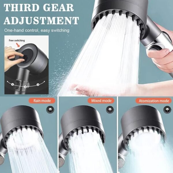 Shower Filter Shower Head, Adjustment Shower Head (3 Modes / 1 Pc) - Image 4