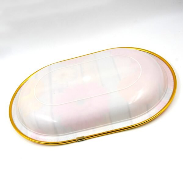 Medium Plastic Flower Printed Design Serving Tray (1 Pc / 31 x 21 CM / Mix - Image 5