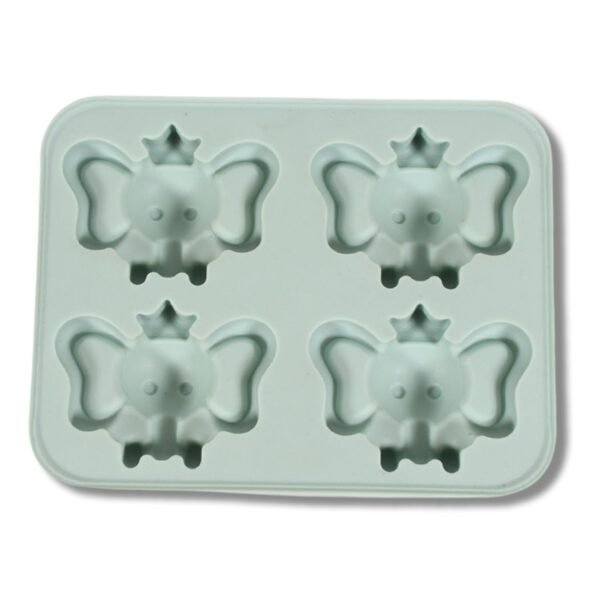 Silicone Cartoon Shape 4 Grid Ice Cube Tray Ice Cube Molds Trays Small Cubes - Image 3
