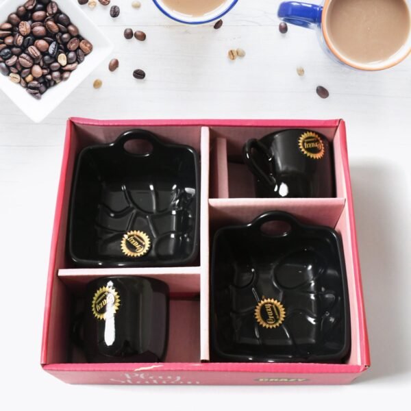 Play Station Ceramic Tea / cups / Mug Set With Handle Serving Bowl Milk Cup, - Image 3